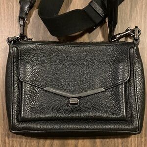 Botkier Textured Black Leather Bag